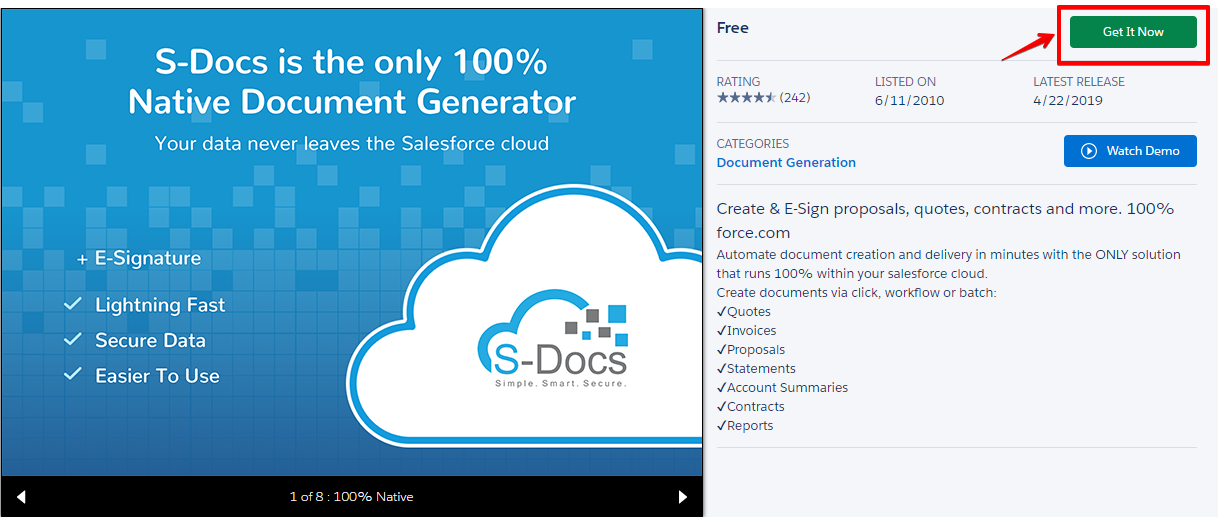 appexchange s-docs